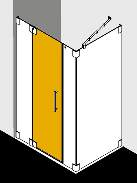 Kermi Duschdesign Spiegelglas über EXTRA