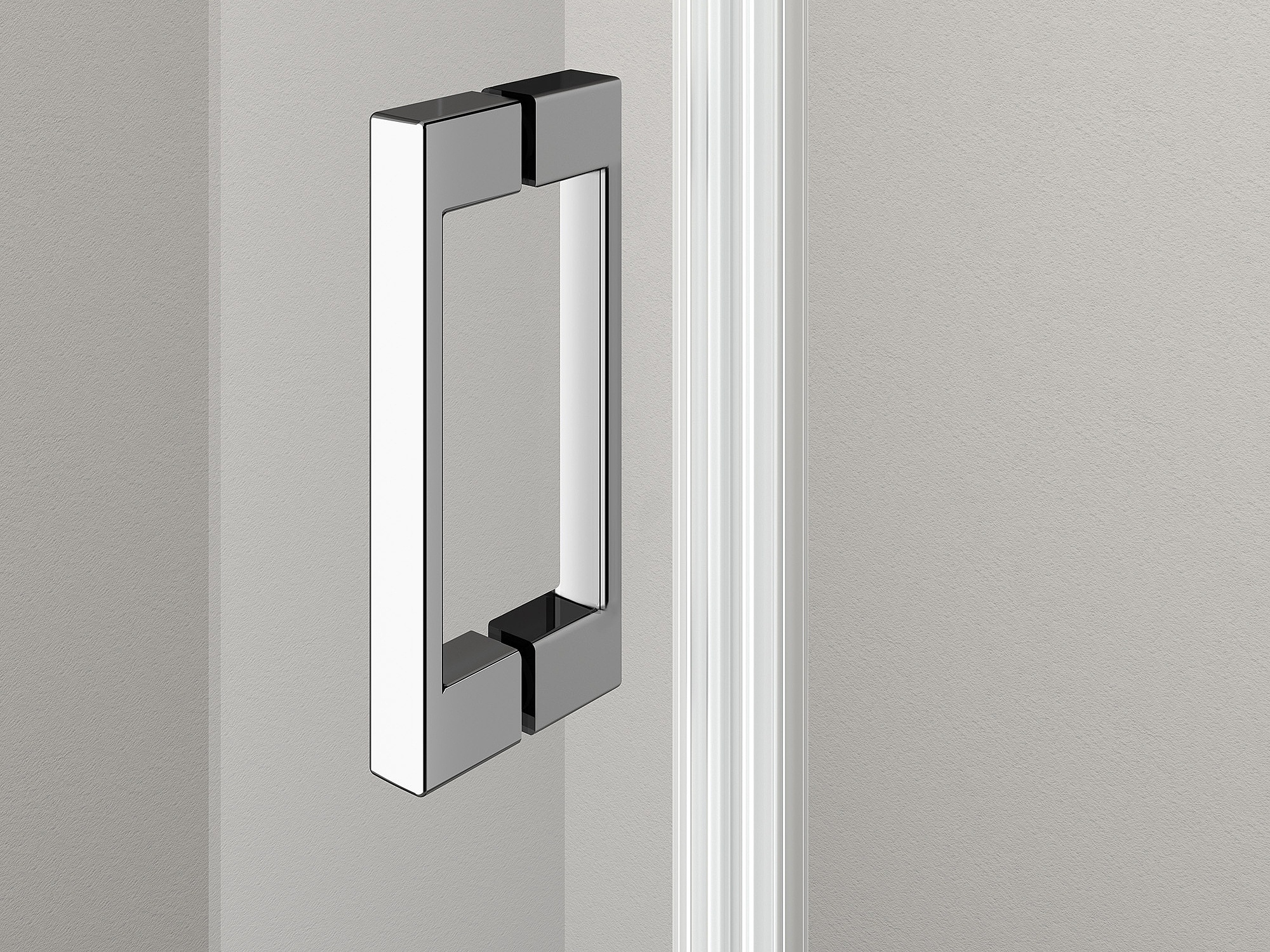 Zawiasowa kabina prysznicowa Kermi OSIA, uchwyt