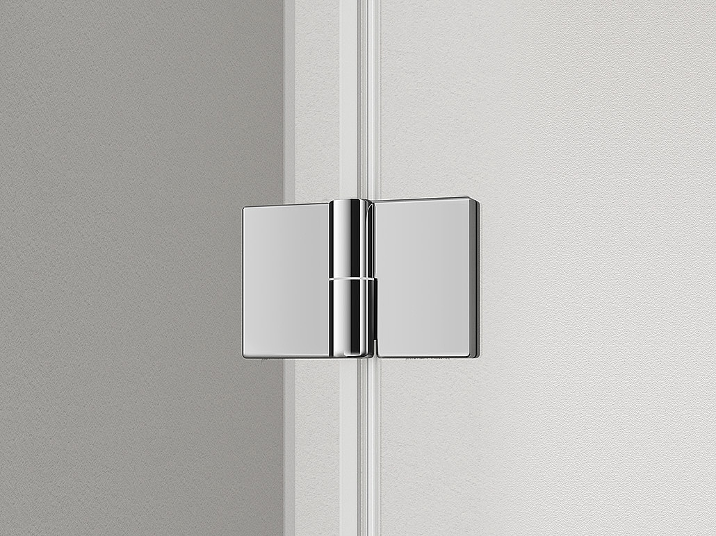 Zawiasowa kabina prysznicowa Kermi OSIA, stabilizator