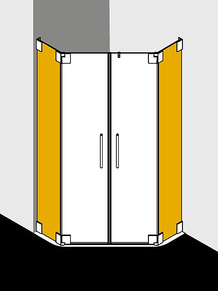 Kermi mirror glass via EXTRA