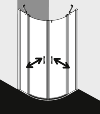 Kermi Duschkabine LIGA LIP55