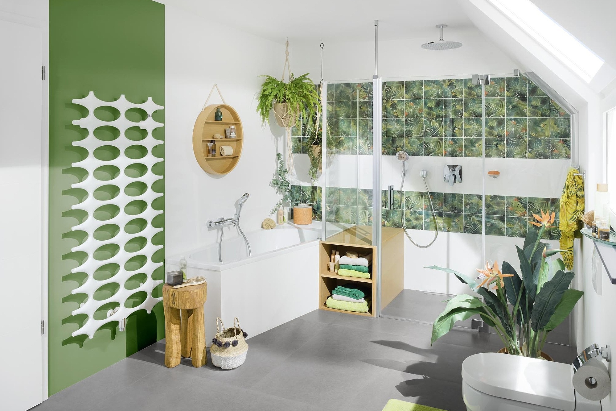 Kermi Duschdesign Inspiration Badezimmer mit WALK-IN XB, FILIA XP, LINE und IDEOS