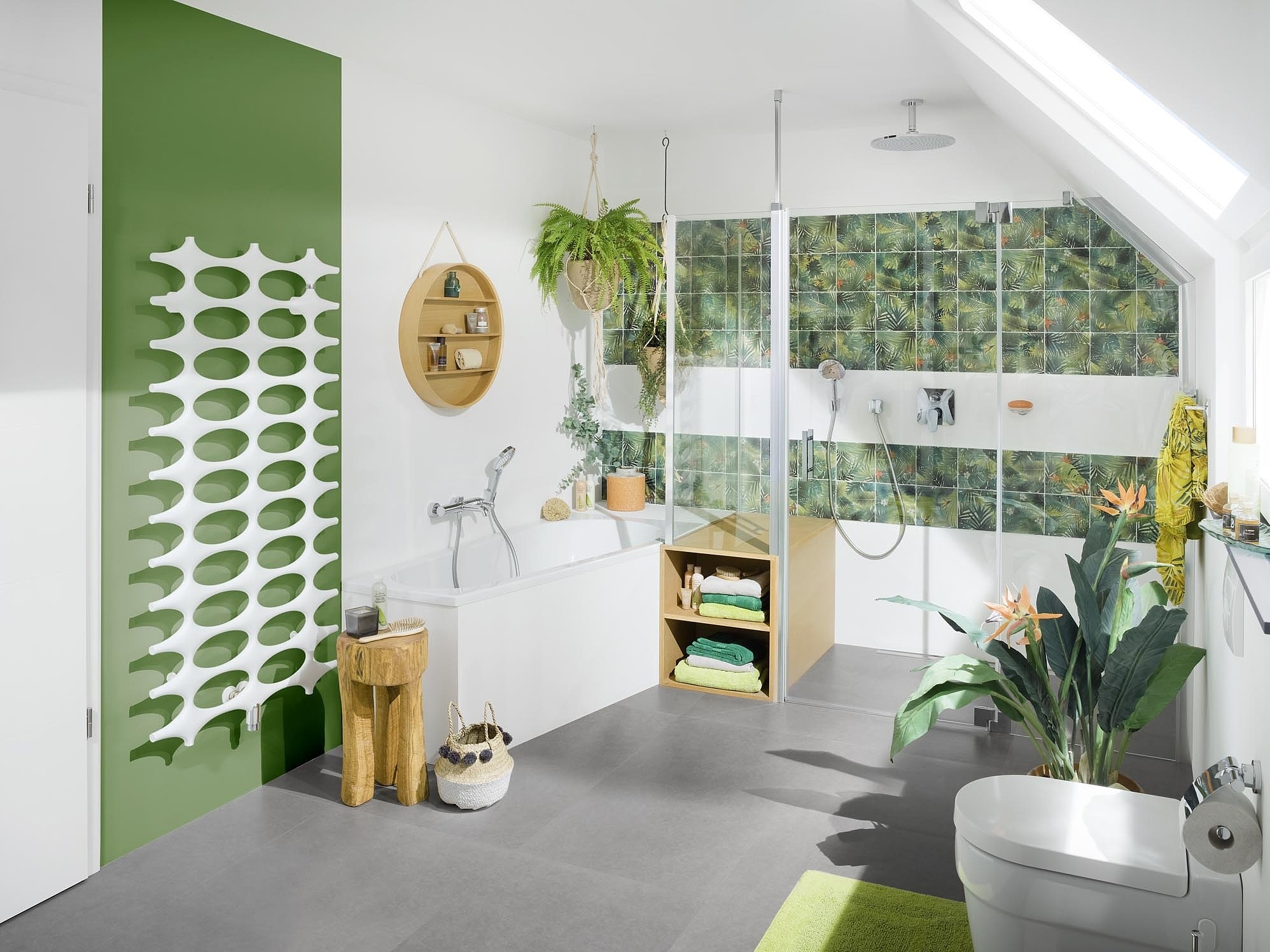 Kermi Inspiration Bathroom with WALK-IN XB, FILIA XP and LINE