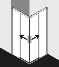 Kermi Duschkabine NICA NIC2L C2R