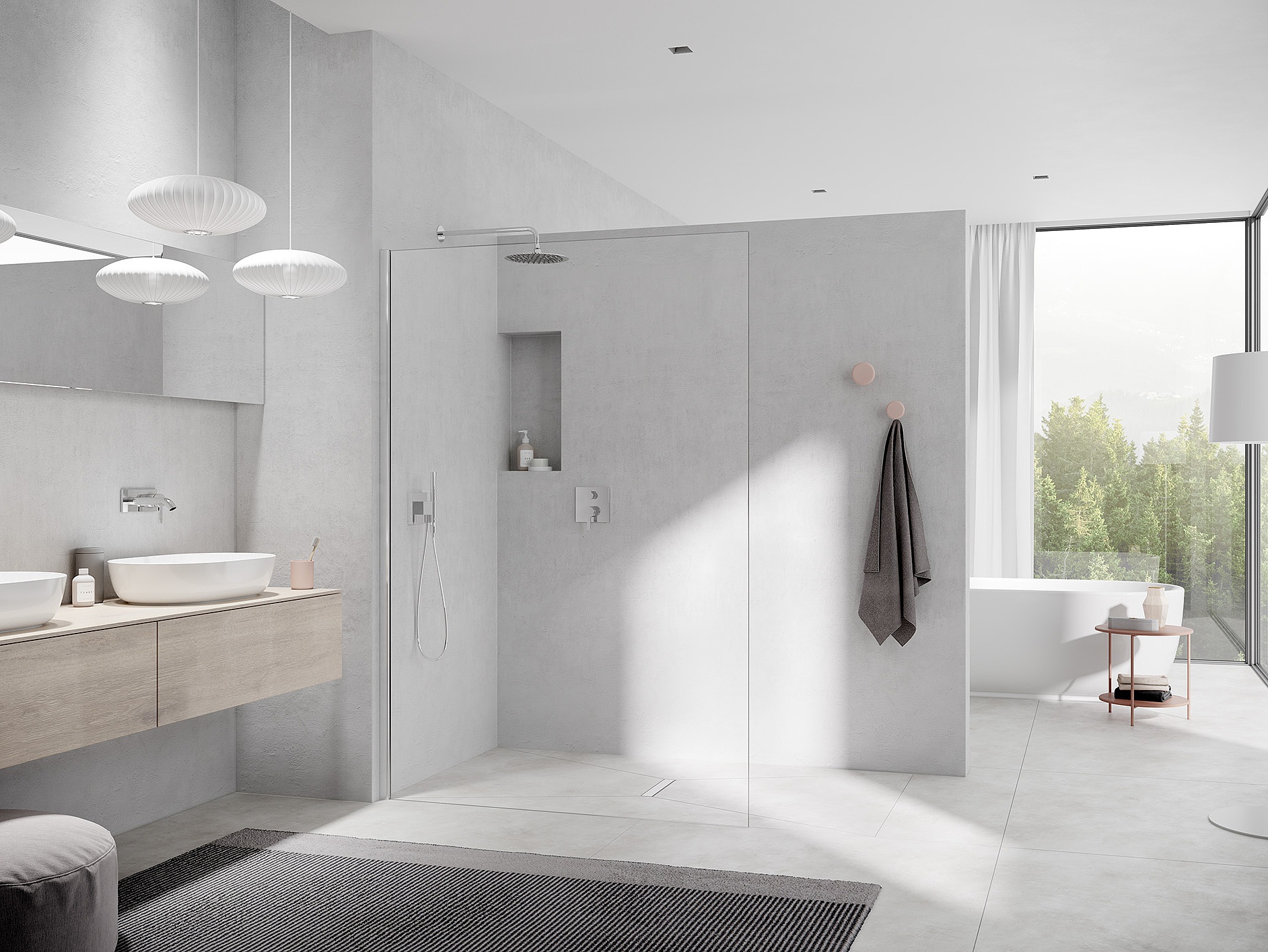 Kermi Walk-In-Duschkabine WALK-IN-XC Wall