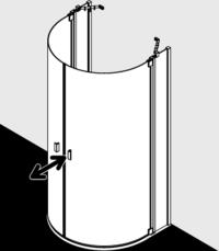 Kermi shower enclosure, RAYA RAZ20