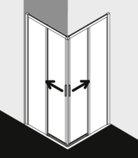 Box doccia Kermi CADA XS CKC2L C2R