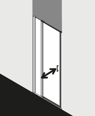 Paroi de douche Kermi CADA XS CC1GL