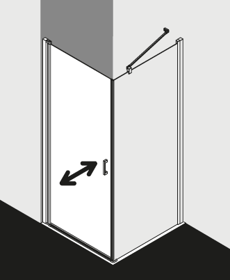 Paroi de douche Kermi CADA XS CC1KL TWR