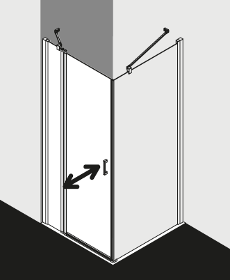 Paroi de douche Kermi CADA XS CC1NL TWR