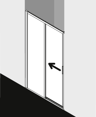 Paroi de douche Kermi CADA XS CCD2L