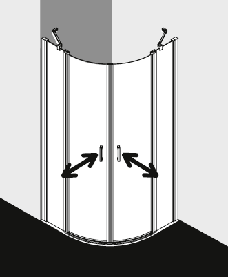Kabina prysznicowa Kermi CADA XS CKP55