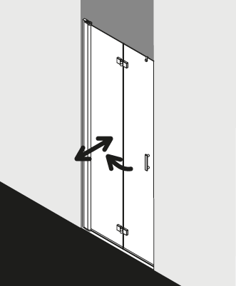 Kermi shower enclosure, DIGA DI2DL