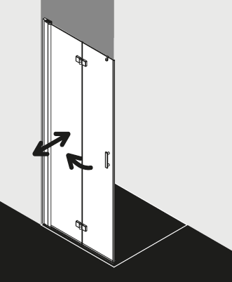 Kermi shower enclosure, DIGA DI2YL