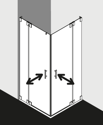 Kermi Duschkabine FILIA FIEPL EPR