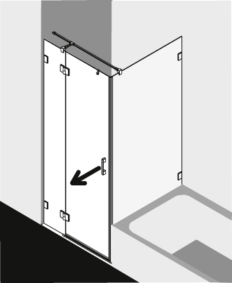 Kermi Duschkabine LIGA LISFWL TVB