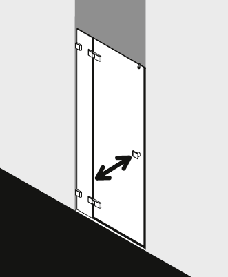 Kermi shower enclosure, MENA ME1FNL