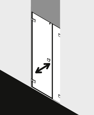 Kermi shower enclosure, MENA ME1GNL