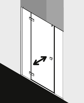 Kermi shower enclosure, MENA ME1HL