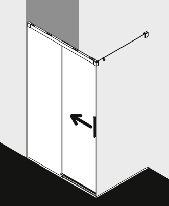 Kermi Duschkabine NICA NID2BL TWBR