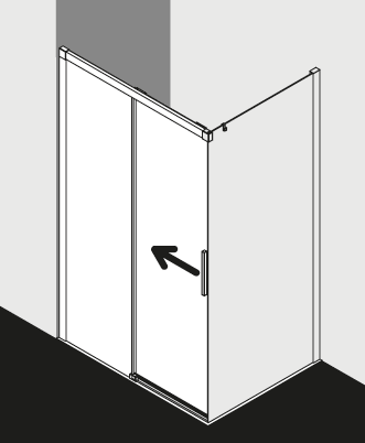 Kermi Duschkabine NICA NID2L TWR