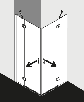 Kabina prysznicowa Kermi OSIA OSSEL ESR
