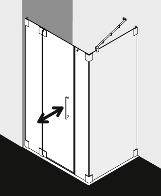 Kermi shower enclosure, PASA PA1HWL GWD