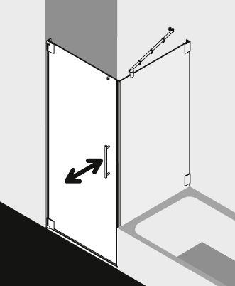Kermi shower enclosure, PASA PA1TL TVD