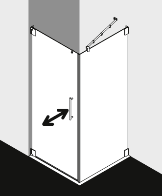 Kermi shower enclosure, PASA PA1TWL TWD