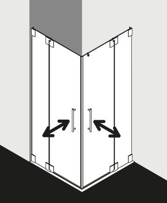 Kermi shower enclosure, PASA PAEPL EPR