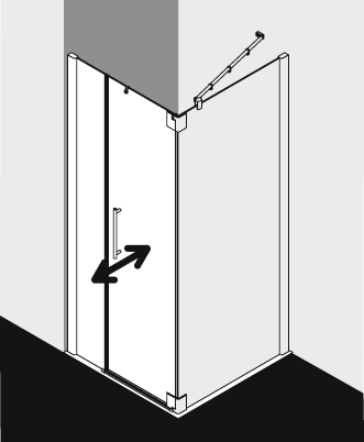 Kermi shower enclosure, PASA XP PX1FL PXTFR