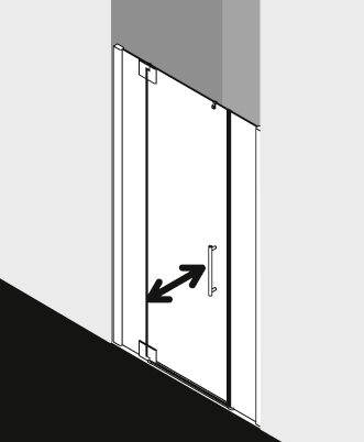 Kermi shower enclosure, PASA XP PX1GL