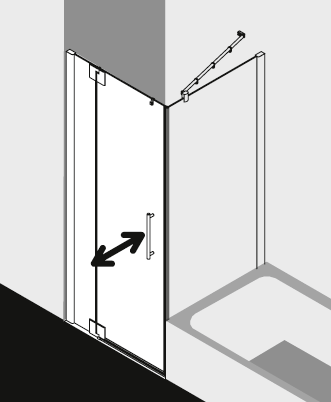 Kermi shower enclosure, PASA XP PX1WL PXTVD