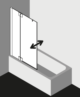 Kermi shower enclosure, PASA XP PXDTL