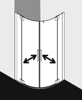 Kermi shower enclosure, PASA XP PXP