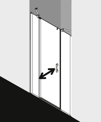 Kermi shower enclosure, PEGA PE1AL