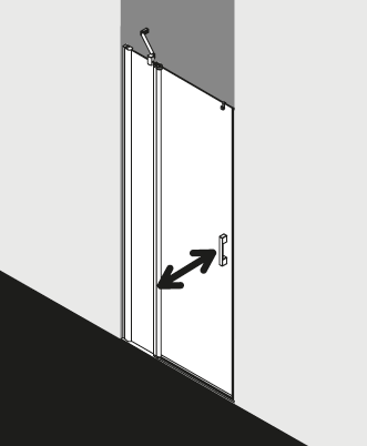 Kermi shower enclosure, PEGA PE1GL