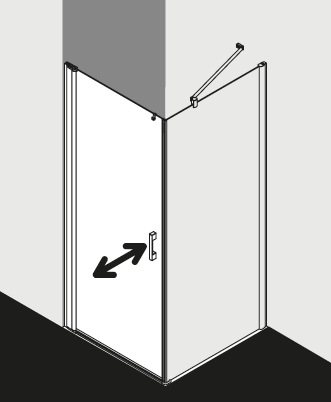 Kermi shower enclosure, PEGA PE1KL TWOR