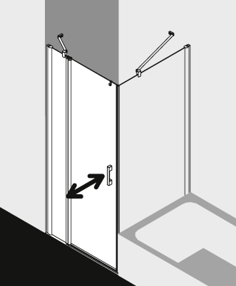 Kermi shower enclosure, PEGA PE1NL TVOR