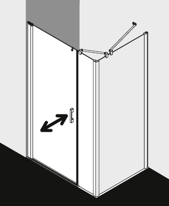 Kermi shower enclosure, PEGA PE1OL TWDR