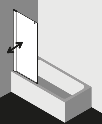 Kermi shower enclosure PEGA PEDFL