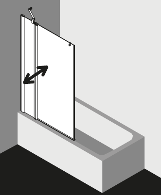 Kermi shower enclosure, PEGA PEDTL