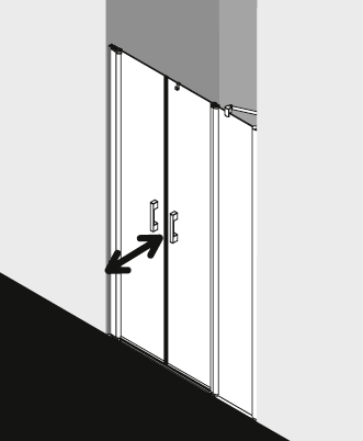 Kermi shower enclosure, PEGA PEPFL