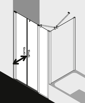 Kermi shower enclosure, PEGA PEPFL