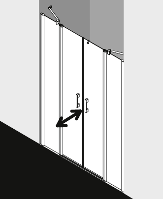 Kermi shower enclosure, PEGA PEPTF