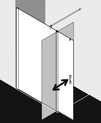 Kermi shower enclosure, PEGA PETFL