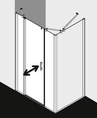 Kermi shower enclosure, PEGA PE1AL TWOR