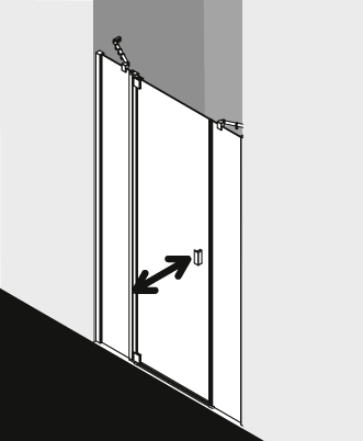 Kermi shower enclosure, RAYA RA1AL