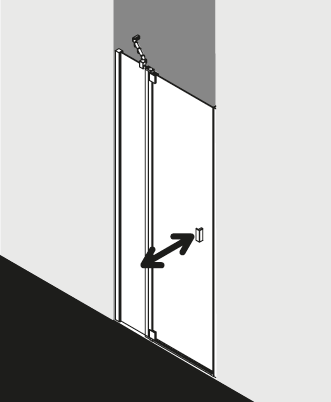 Kermi shower enclosure, RAYA RA1GL