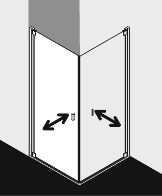 Kermi shower enclosure, RAYA RA1KL TBR